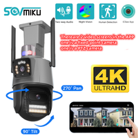 4K 8MP Smart PTZ Camera Dual Lens WiFi Surveillance Camera Night Vision ONVIF Humanoid Detection IP Camera Security Protection