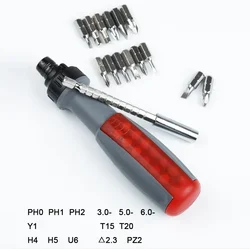 15 In 1 Ratchet Screwdriver Set Telescopic Magnetic Hand Repair Tool Ratchet Screwdriver Set For Home Maintenance Outdoor