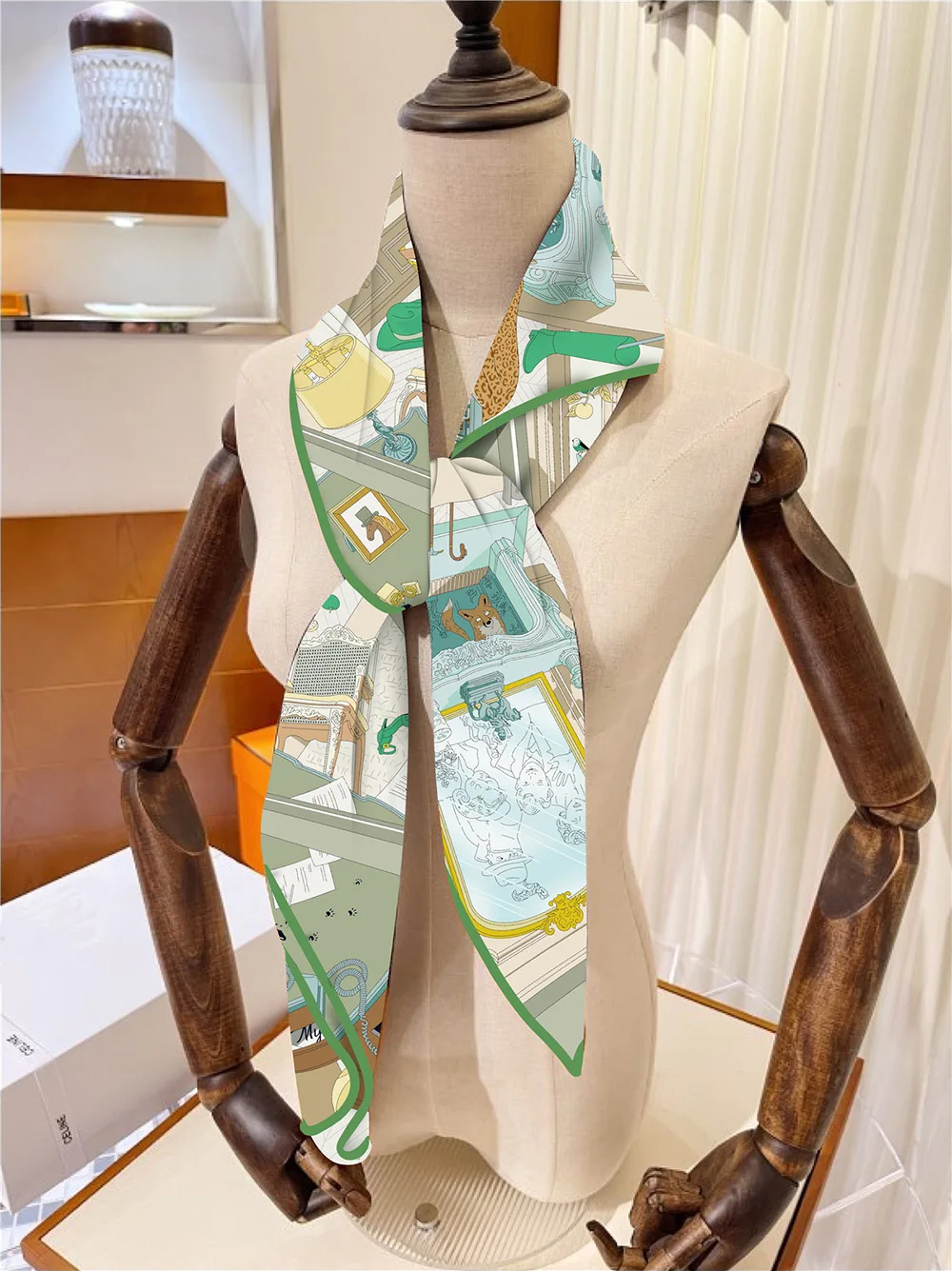 90cm Twill Silk Scarf Shawl Luxury Brand Mystery Of 24 Print Square Scarves Women Hijabs Bandana Silk Foulards Neckerchief