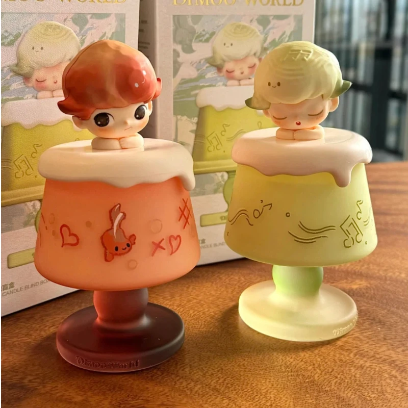 Genuine Popmart Dimoo The Missing Day Aromatherapy Candles Blind Box Desktop Ornament Trendy Toy Christmas Gift Mystery Box