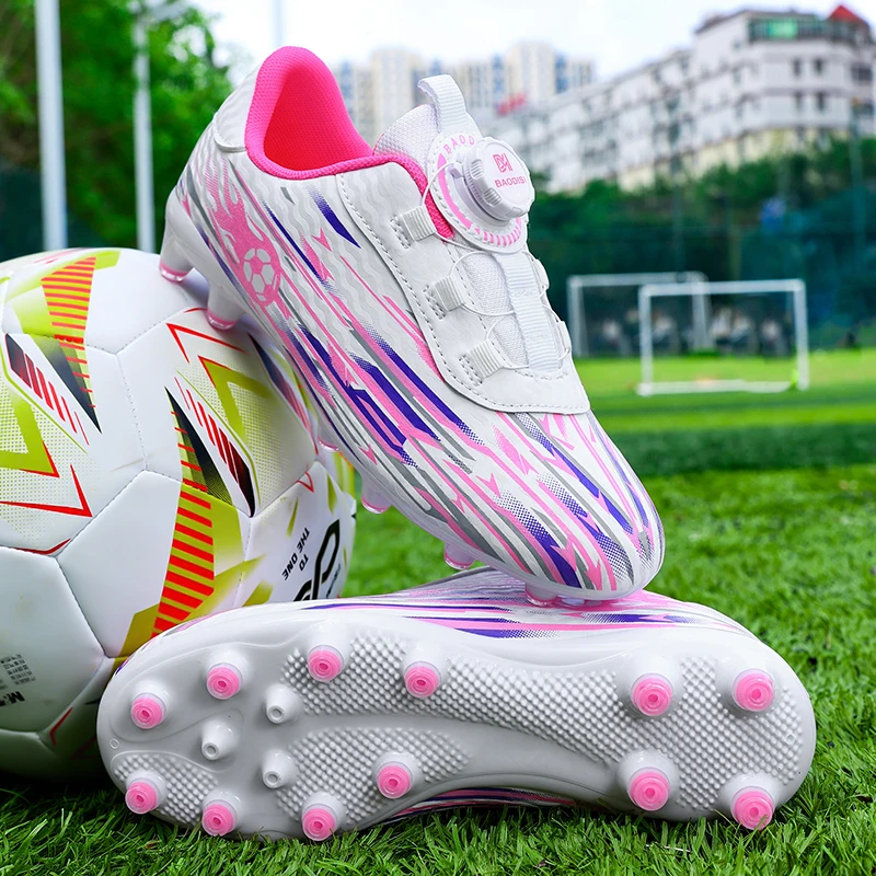 

Professional Men's Indoor Flat Bottomed Football Shoes Adult Durable Comfortable Training Shoes Teenagers Non Slip Soccer Shoes