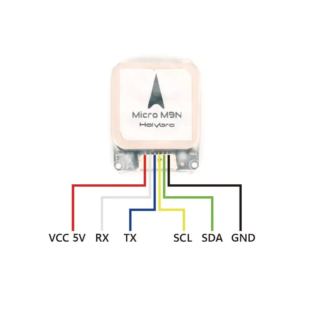 Holybro Micro M9N GPS พร้อมเสาอากาศแพทช์เซรามิกเข็มทิศดิจิตอล IST8310