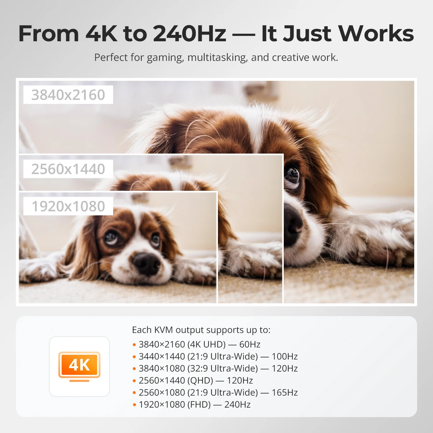 8 منافذ HDMI KVM Switch 4K30 هرتز تدعم RS232/LAN Control KVM Switcher