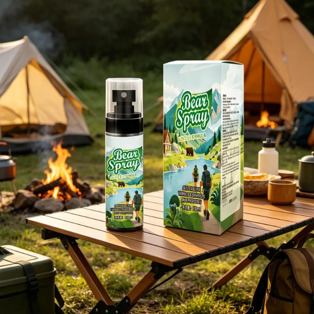 Tragbares Bärenabwehrspray für Outdoor-Aktivitäten, Tierabwehrmittel für Camping und Wandern, Schutzmittel mit Pfefferöl, Hundeabwehr-Sicherheitsgerät – Detail 4