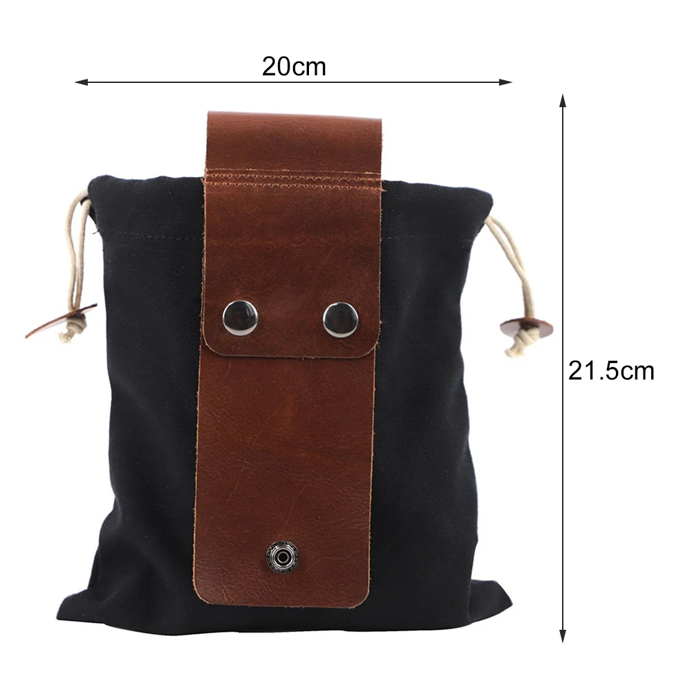 Canvas-Belt Bag for Hiking Portable Collapsible Foraging Funny Pack Outdoor Hands-Free Fruit Picking Bag for Fruit Vegetable