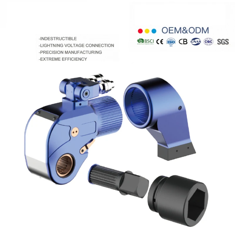 HHBS-3 Square Drive Hydraulic Torque Wrench For Oil Rig Equipment Maintenance Driving Type Square Drive Hydraulic Torque Wrench