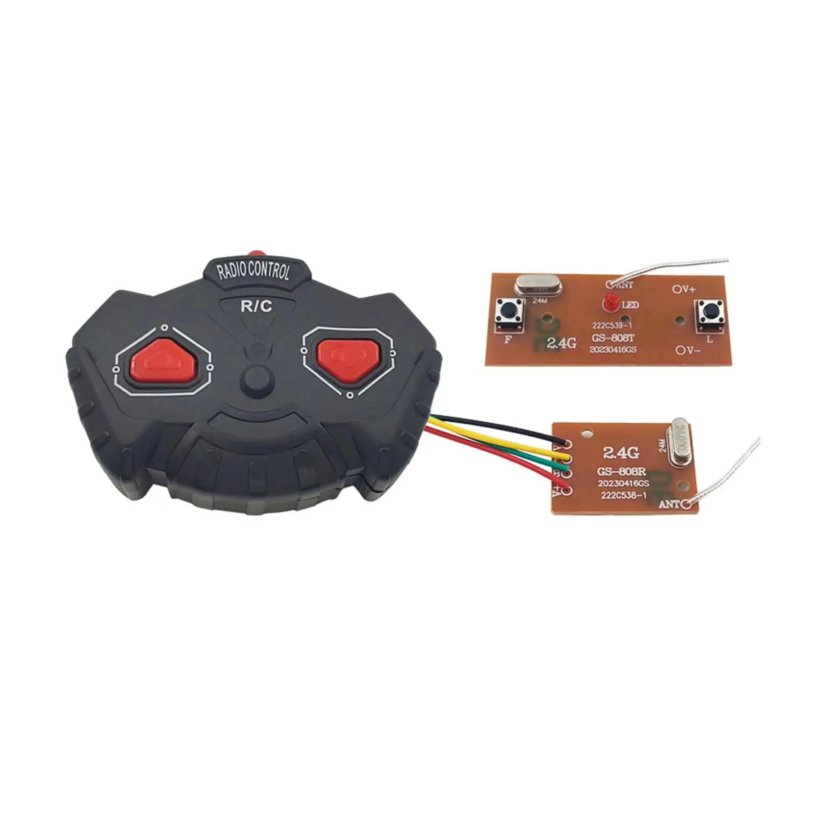 Tablero transmisor y receptor con control remoto, accesorios duraderos para coche RC, tanque RC, Juguetes RC, barco RC, 2H