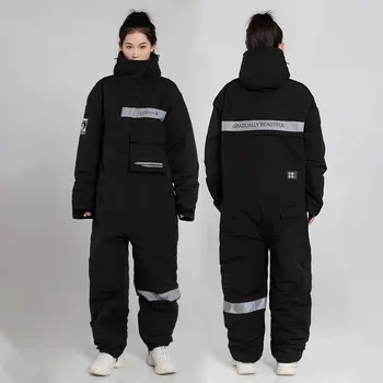 オートバイ用品オートバイ乗馬防寒服冬暖かい防風服統合クイックドレッシングスキー釣りスーツ