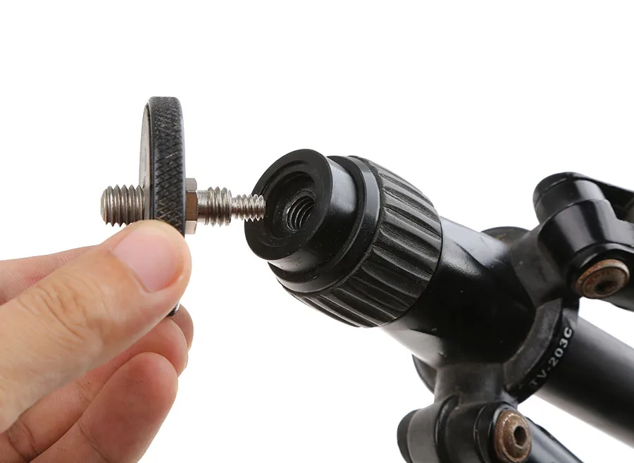 10 peças 1/4 & 3/8 a 3/8 Tripé Adaptador de Eixo Central Parafuso De Metal para Sirui Benro Profissional Cabeça do Tripé Estúdio acessórios