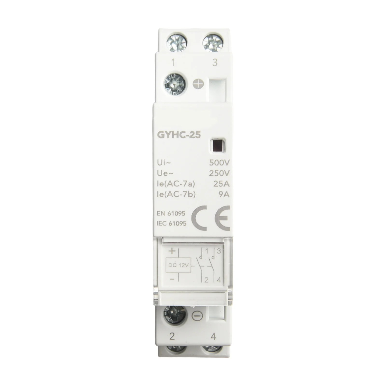 2P Circuit Control Household DC Contactor Low Power Consumption For Electrical Systems Flame Retardant Contactor Design