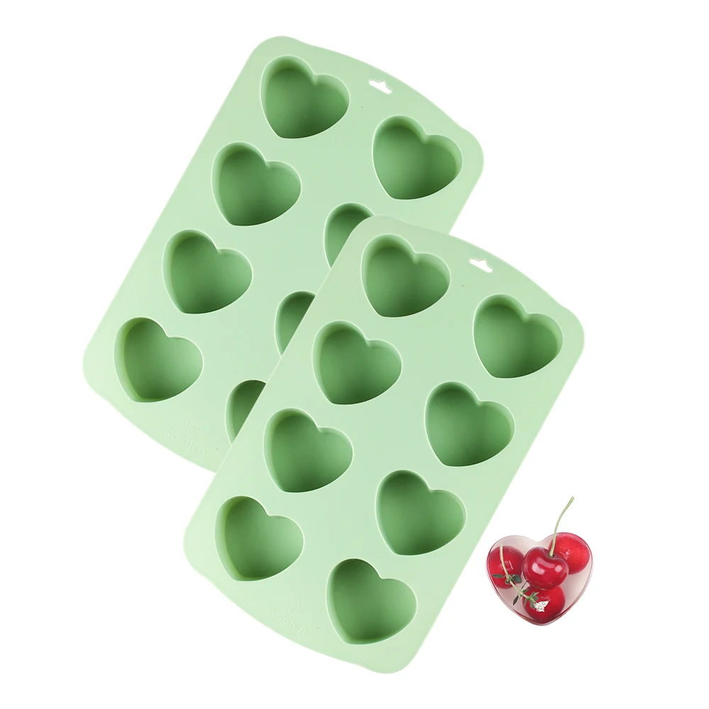 

1PC Heart-Shaped Chocolate Molds Silicone Non-Stick Candy Heart Molds Silicone Silicone Heart Molds for Baking Candy Gummy Jelly