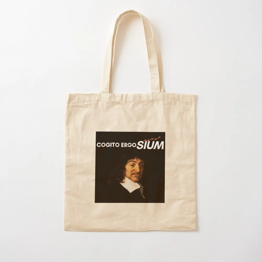 COGITO ERGO SIUM - Cartesio Edition Tote Bag custom tote bag custom fabric bag Fabric custom canvas Canvas Tote