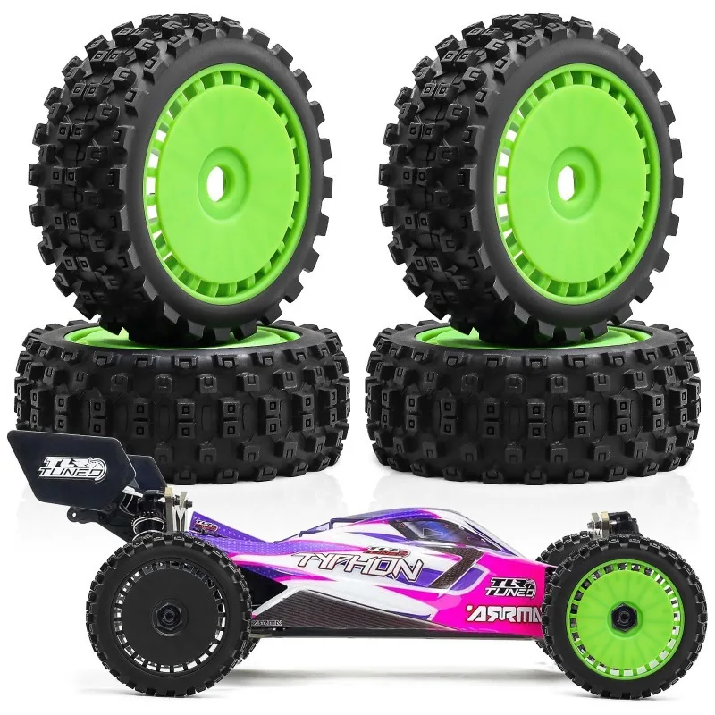 إطارات عجلة عربات التي تجرها الدواب 1/8 17 مللي متر سداسية لسيارة 1:8 RC على الطرق الوعرة ARRMA Typhon Trxs كيوشو HSP #4