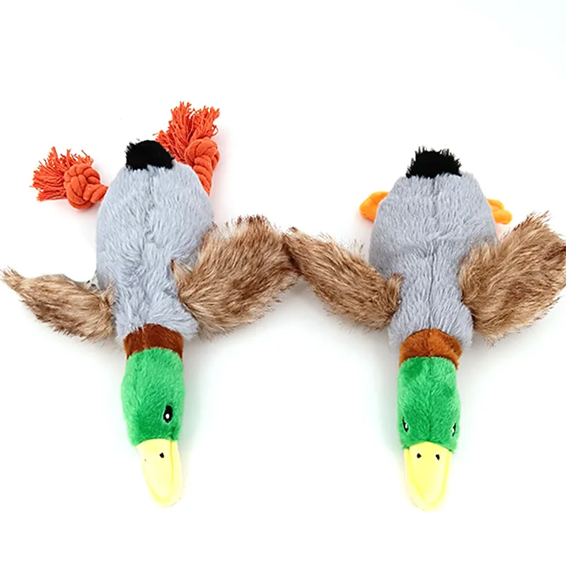 New pet toys plush sounding duck dog toys 28cm simulation mallard duck pet supplies funny plush toys