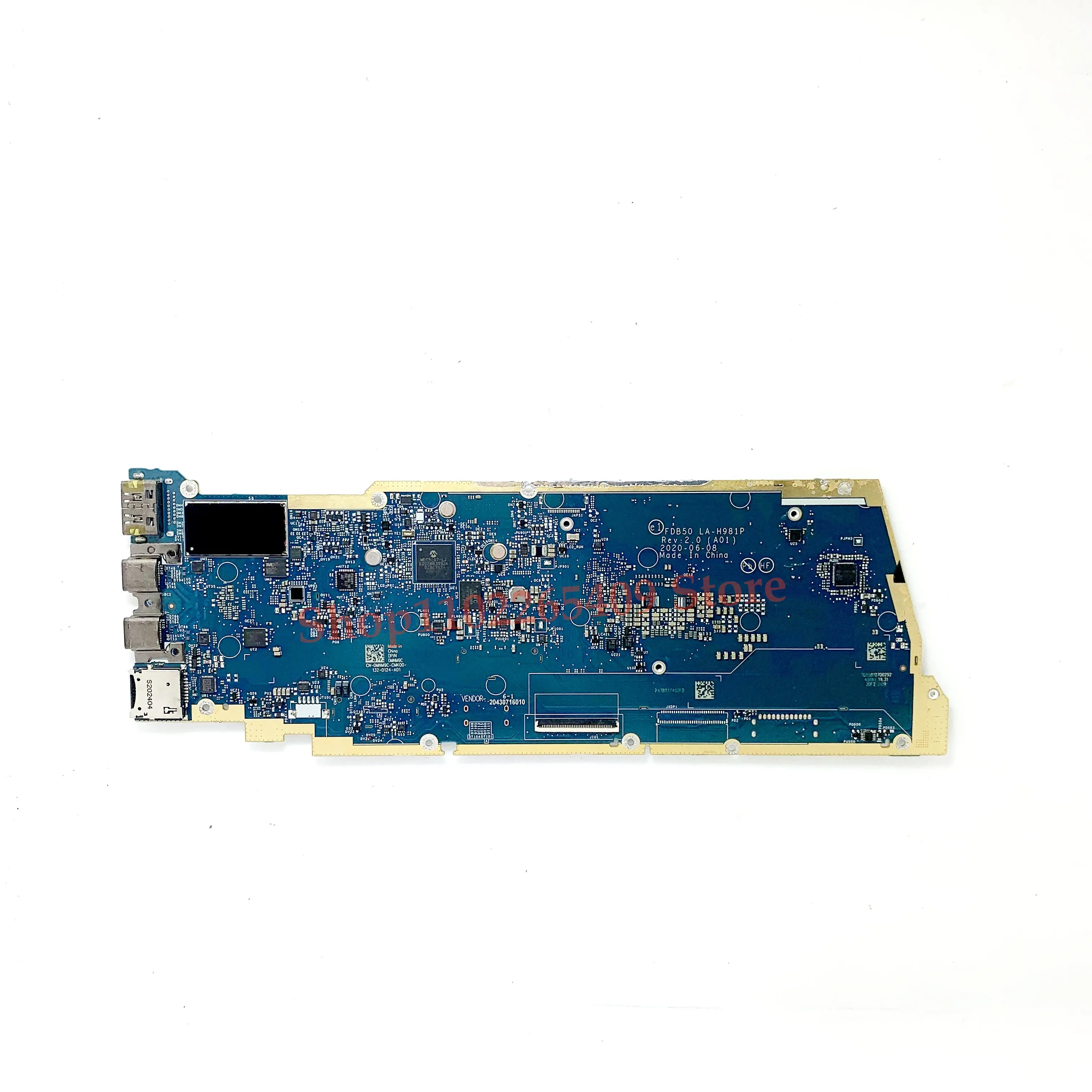 NEW Mainboard CN-0MNM9C 0MNM9C MNM9C For DELL 9510 Laptop Motherboard FDB50 LA-H981P With SRGP1 I7-10810U CPU 100 Full Tested OK