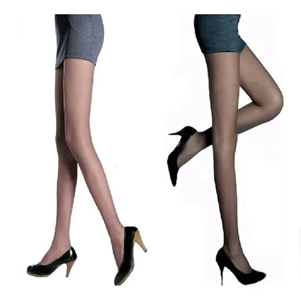 Hight Quality Women Sexy Full Foot Sheer Tights Stocking Panties Pantyhose Nylon Sheer Stockings  Long Stockings 4 Colors