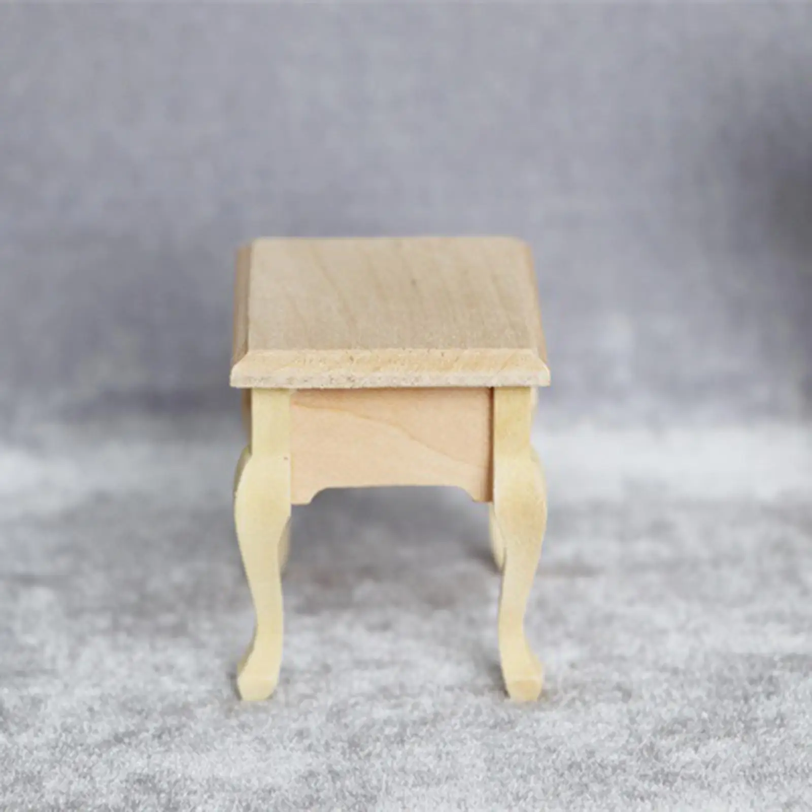 

Деревянная прикроватная тумбочка для кукольного домика, миниатюрная мебель в масштабе 1:12 для симуляционных игр, декор для детского творчества