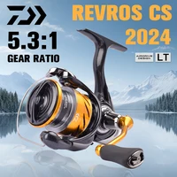 Carrete giratorio de pesca DAIWA 2024 REVROS CS LT 1000-6000 carretes de pesca 5KG/10KG/12KG potencia 5,3: 1/6,2:1 carretes giratorios de agua de mar