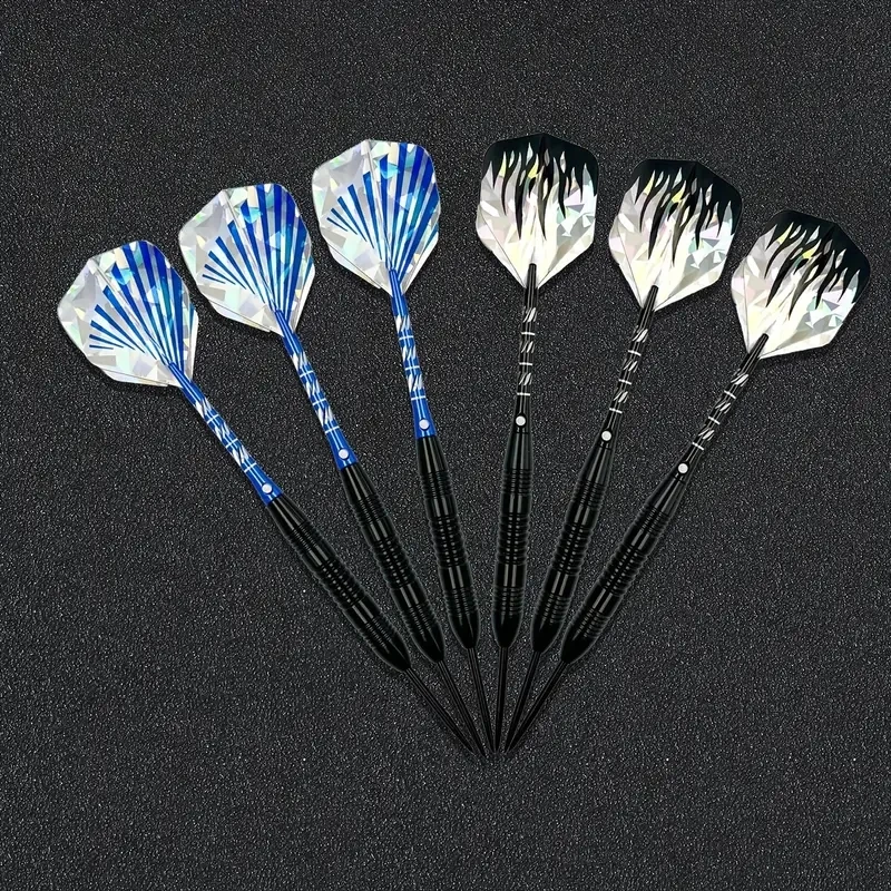 6 pcs High end Dart Metal Dart Head Set Anti slip Iron Bucket Steel Sharp Dart with Dart Sharpener and Gift Box