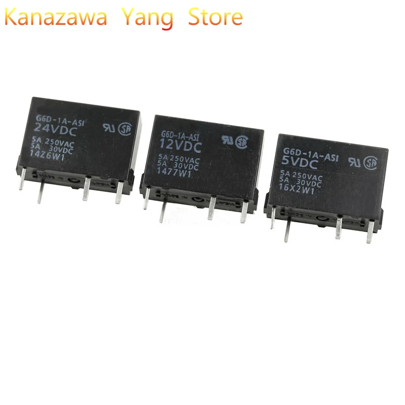 

5 PCS G6D-1A-ASI- 5VDC 12VDC 24VDC brand new original relay set normally open