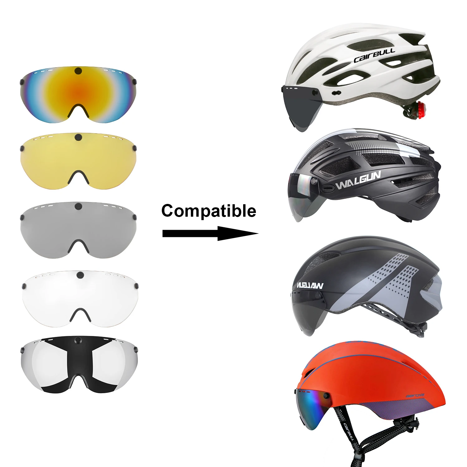 Cairbull okulary ochronne Casco Ciclismo obiektyw aero kask rower Triathlon tt szosowy kask rowerowy len czas próbny gogle akcesoria