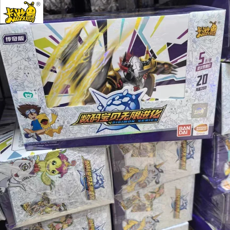 In Stock Kayou Digimon Card Legendary Edition Infinite Evolution Glory Edition Full Set Of Gold Card Full Star Collection Cards