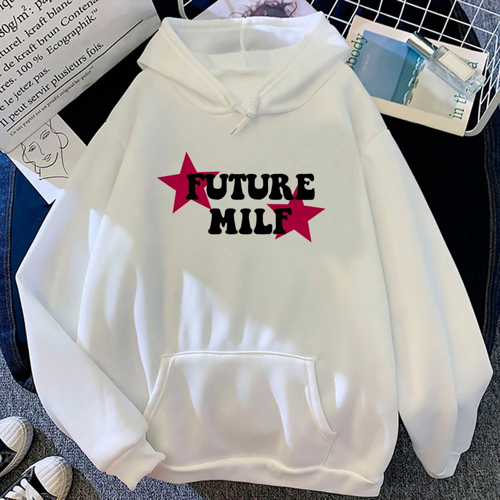 Future Milf hoodies women Korean style aesthetic anime graphic pulls female Kawaii pulls