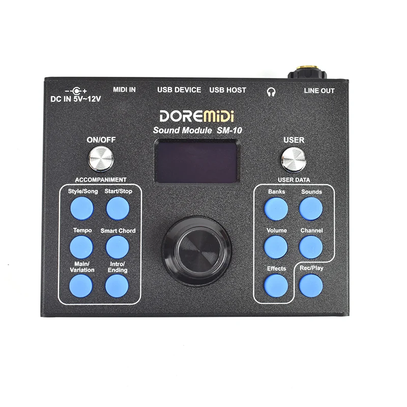 DOREMiDi MIDI Sound Module & Auto Accompaniment (SM-10) Multifunctional Accompaniment Sound Source Box