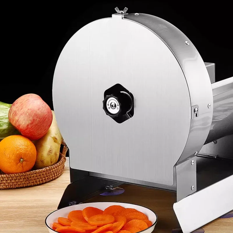 Electric Fruit Slicer Lemon Potato Vegetable Melon Lotus Root Radish Stainless Steel Commercial Kitchen Home-appliance 삼겹살