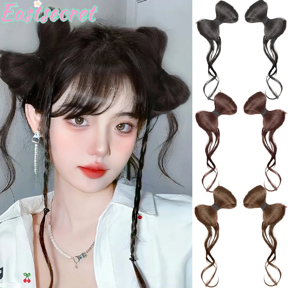 EASTSECRET Synthetic wig ponytail Y2K bow dragon whisker wig female hair clip ponytail