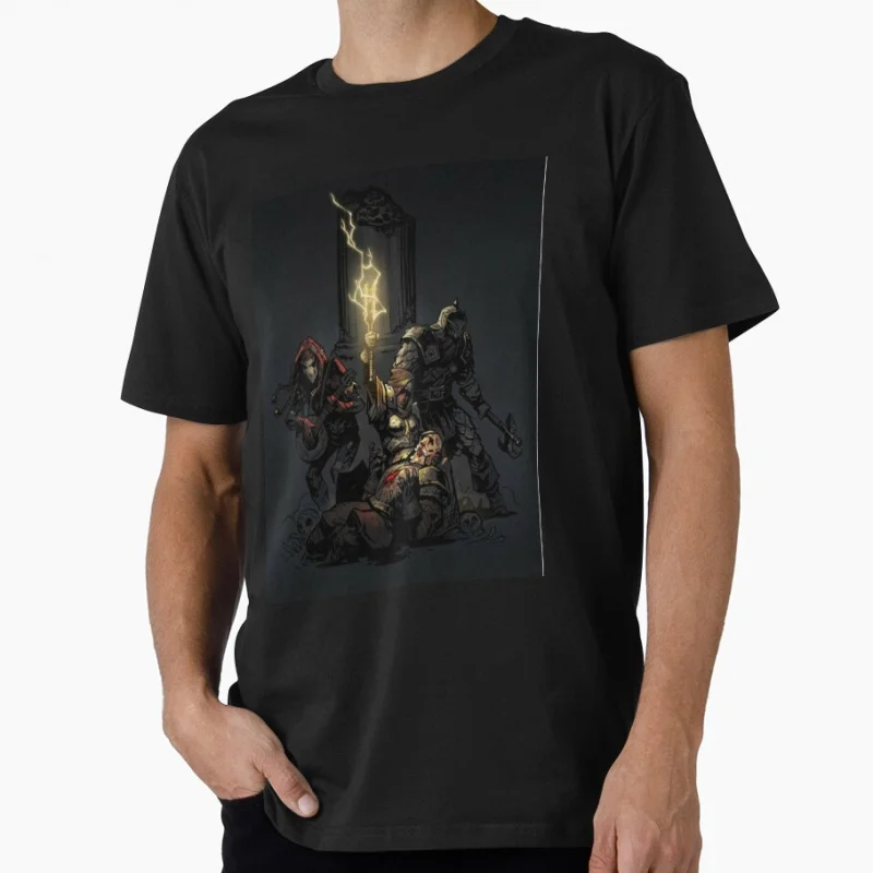 

1111 Darkest dungeon Retro Video game Anime gift t shirt for man Cartoon Graphic Clothes 100% cotton printed All size Tops