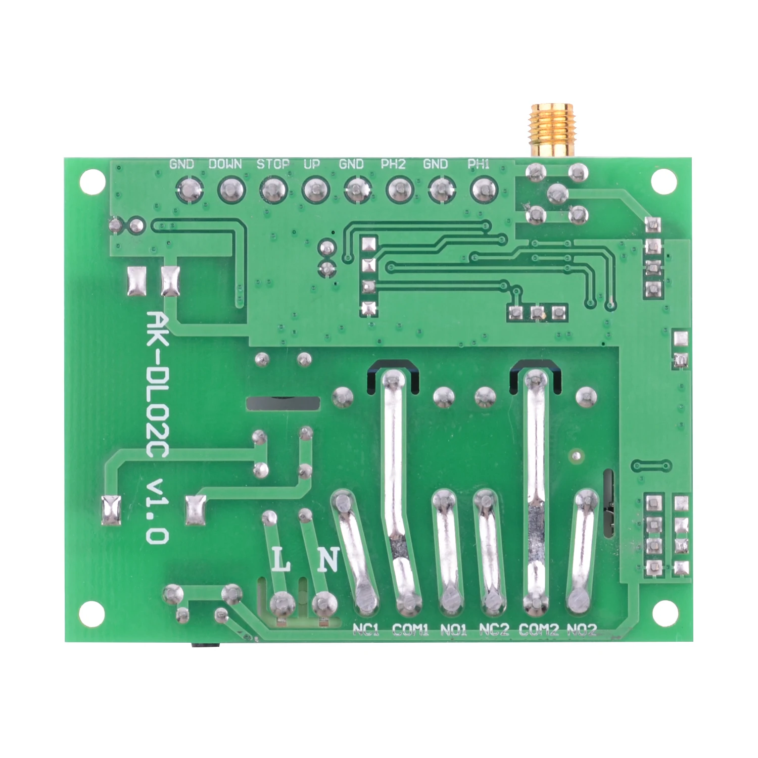 DC 12V 10A 2CH przekaźnik wielofunkcyjny moduł odbiornik EV1527 bezprzewodowy pilot zdalnego sterowania 433 Mhz przełącznik zdalny do silnika DC DIY