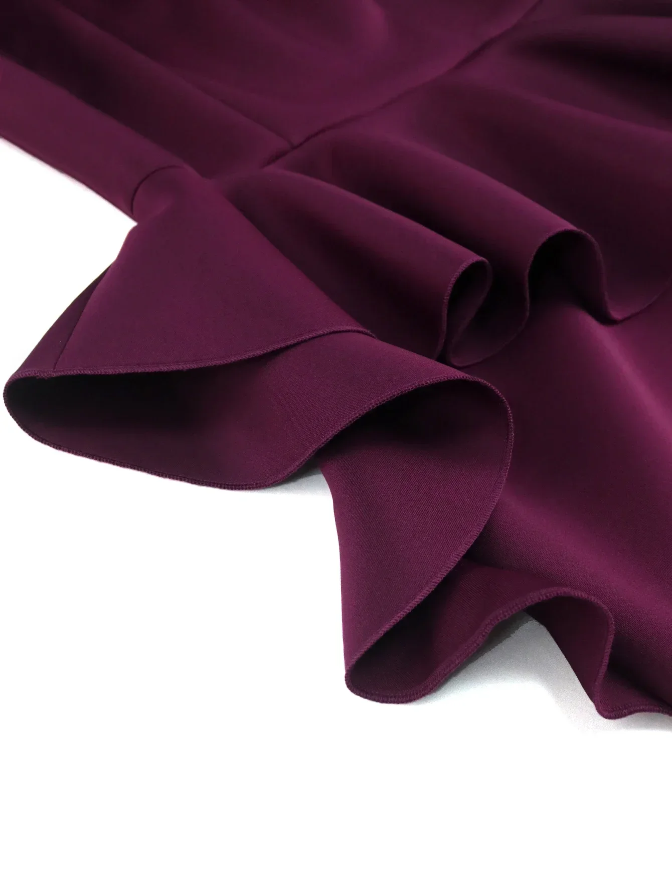 Elegant Church Dresses for Women Asymmetrical Neck Long Sleeves Ruffles Pencil Bodycon Party Office Ladies Femme Fashion Gowns