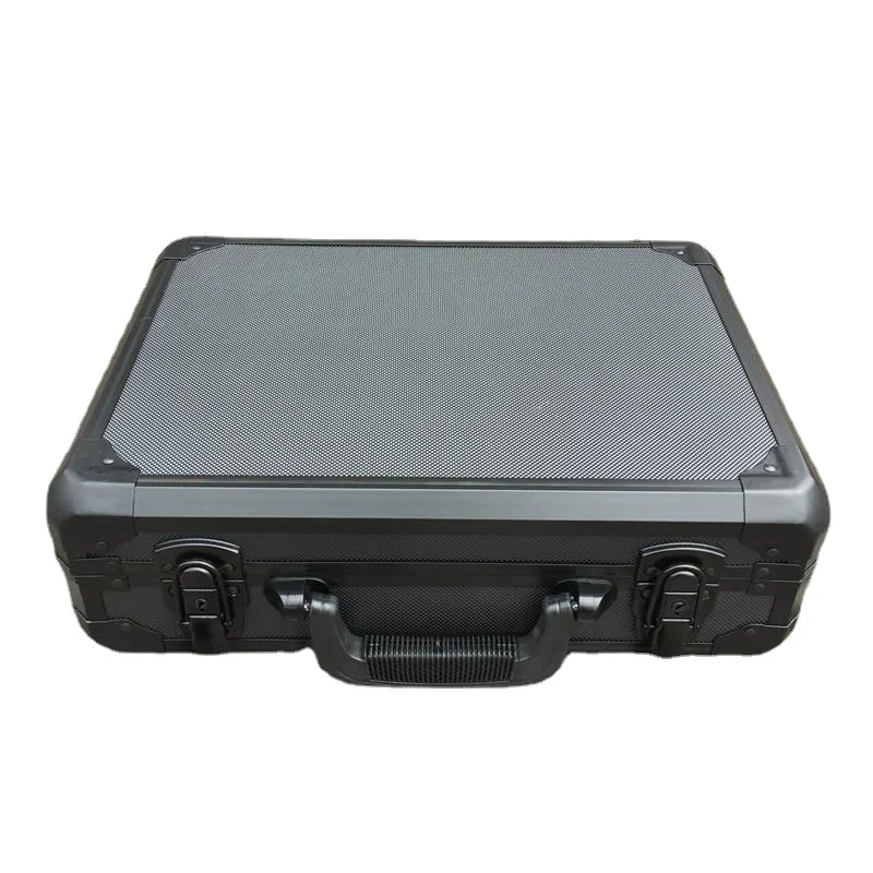 Aluminum Frame Waterproof Suitcase Bag Portable Tool Case Instruments Equipment Laptop Storage Box Travel Toolbox A Plaid Sponge