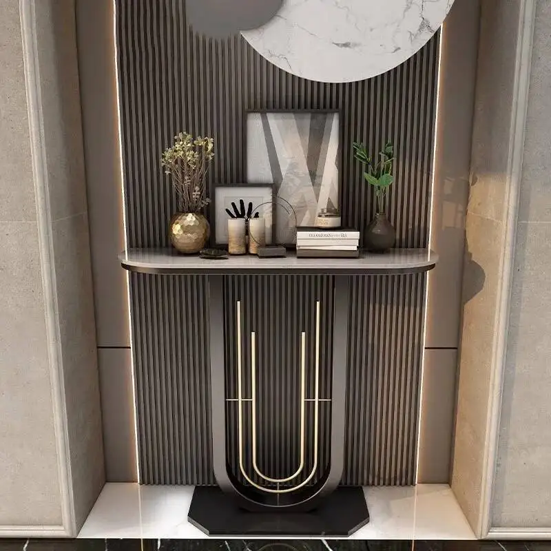 

Modern Table Console Midcentry Metal Entrance Nordic Lobby Console Table Luxury Hallway Wohnzimmer Tisch Living Room Furniture
