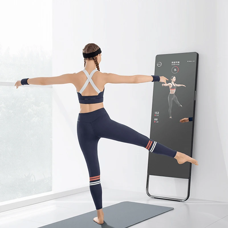 43 Inch LCD Screen Yoga Mirror Display Gym Smart Fitness Mirror