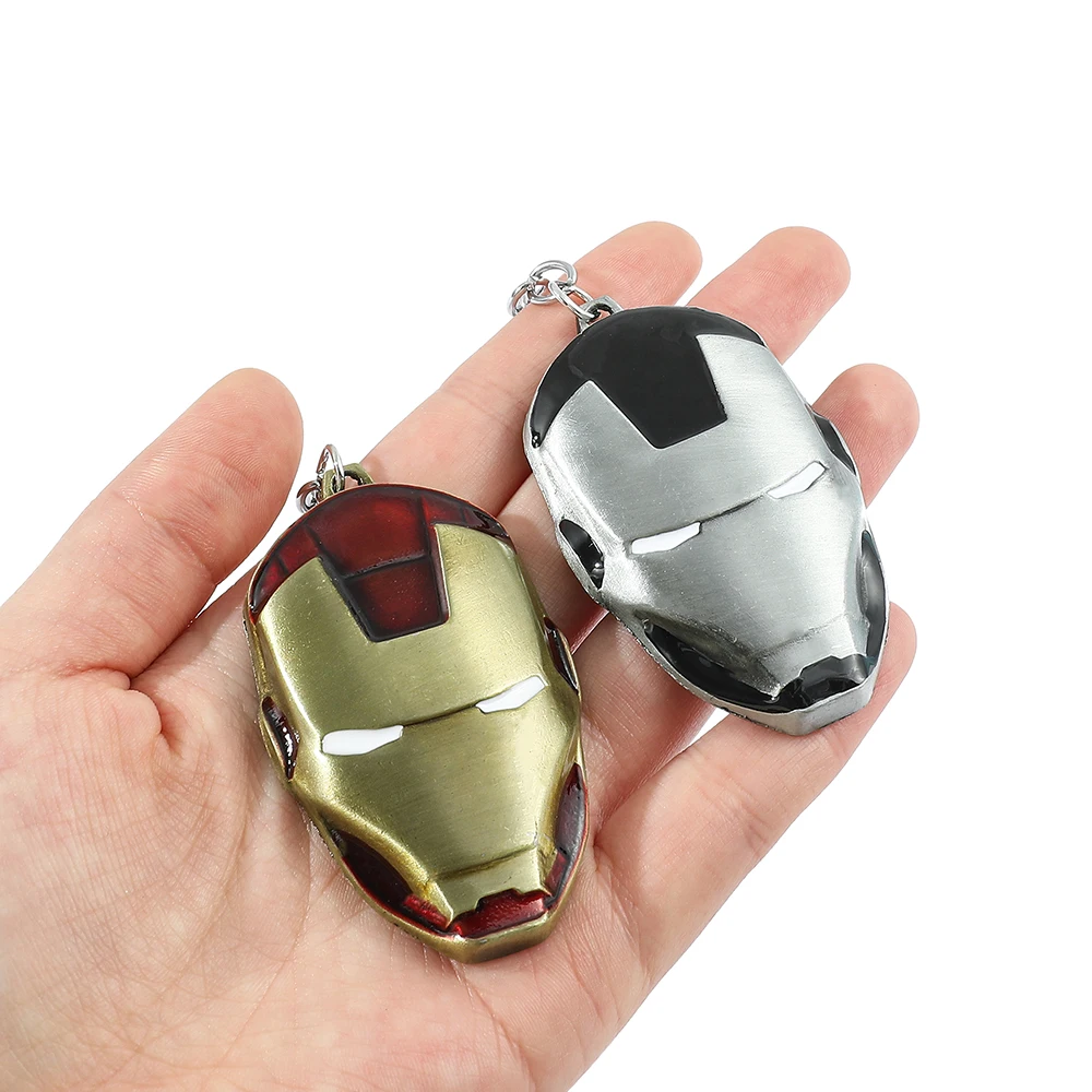 Avengers Iron Man Schlüsselanhänger Modischer Persönlicher Autoschlüsselhalter Herren-Rucksack-Schlüsselring Superhelden-Accessoire für Fans – Detail 1