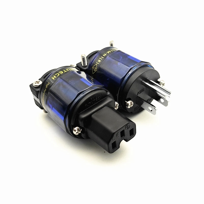 Japan Imported  FURUTECH FI-11-N1(R) Copper Rhodium-Plated Platinum US Fever Audio Power Plug HIFI AC Connector IEC 15A/125V