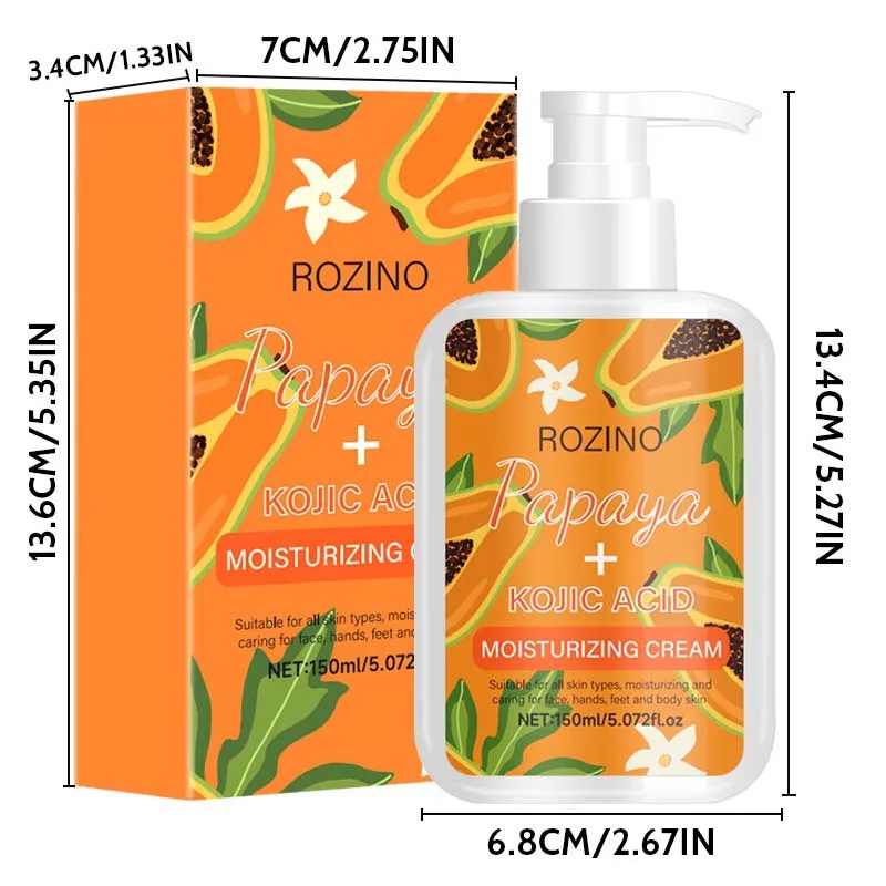 โลชั่นบำรุงผิวมะละกอผสมโคจิก แอซิด สำหรับบำรุงผิวทั่วร่างกาย ช่วยให้ผิวชุ่มชื้น แห้งกร้าน ให้ความชุ่มชื้นยาวนาน พร้อมกลิ่นหอมติดทนนาน