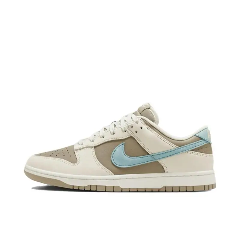 Nike Dunk Men's and Women's Brown Blue Anti-slip Wear-resistant  Comfortable Anti-slip Wear-resistant Lightweight Board Shoes