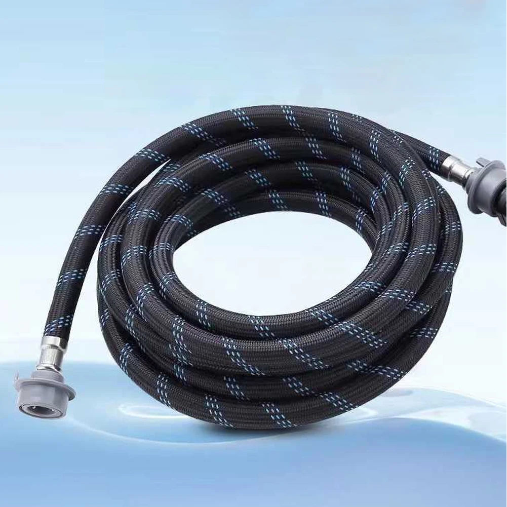 Garden Hose with Standard Fittings and Rubber Structure to Enable For Sprayer Kit and Air Compressor Interfacing