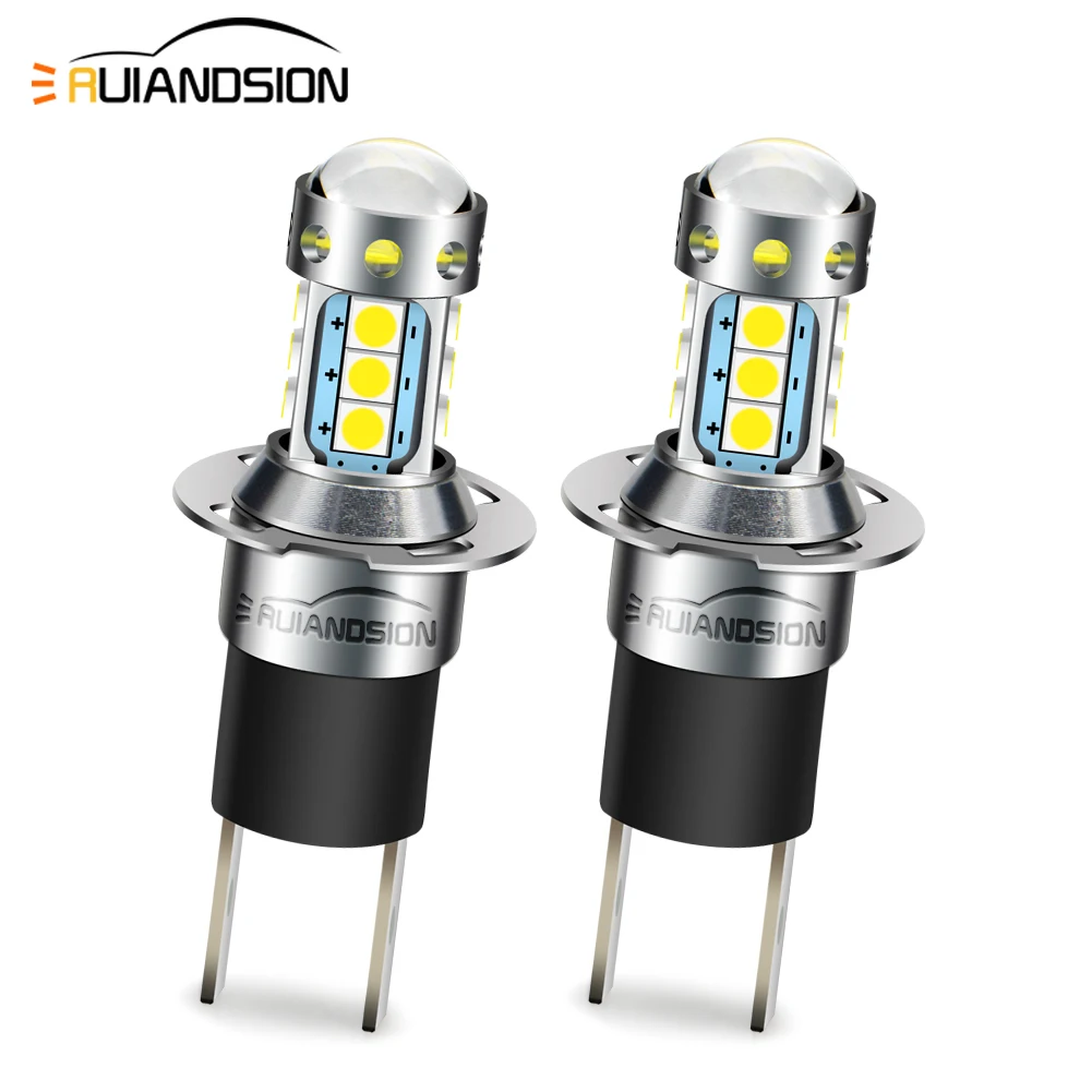 

H3C LED Front Light for Fog Lights Super Bright 800Lm White/Yellow 12-24V for Old Classic Auto DRL Daytime Driving Lamp 2Pcs