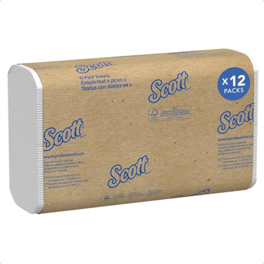 

Scott Profional ential CFold Folded Paper Towels Bulk 01510 FastDrying Absorbency Pockets 13.15x10.125 Towel White (200 Sheets