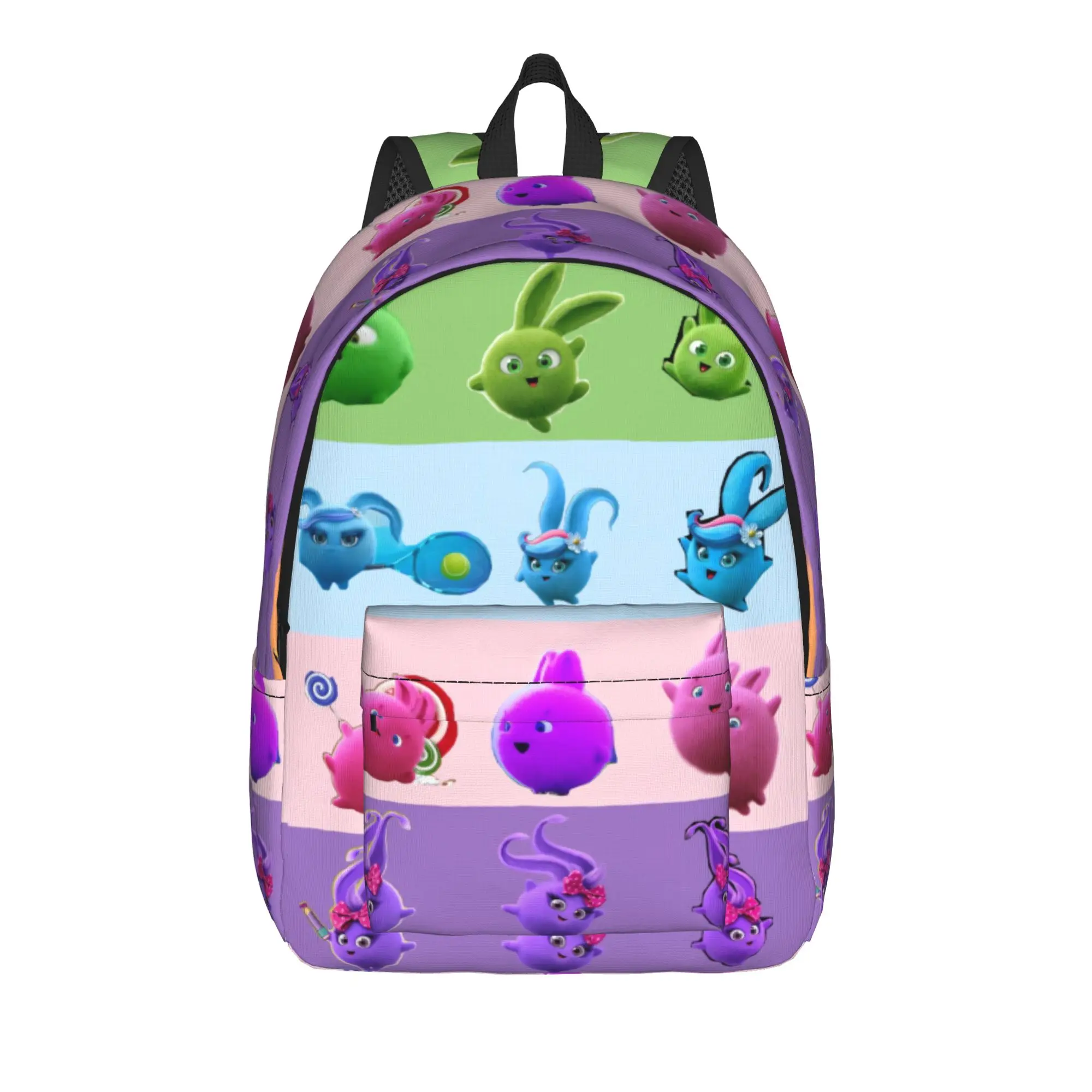 Sunny Bunnies Anime Backpack Women  Large Backpacks Polyester Kawaii School Bags Outdoor Designer Rucksack