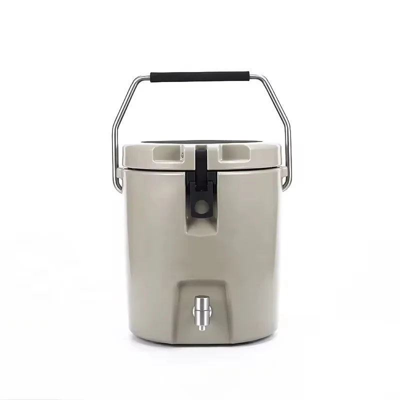 #￥8QT Portable Cooler Box with Tap | Optional Stainless Steel Inner Car Refrigerator | Insulated Ice Water Storage Bucket