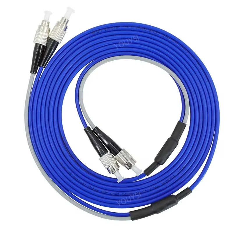 YOUYSI FC/UPC-FC/UPC Singlemode gepanzertes Patchkabel, 2 Kerne, 3 m–30 m, SM-PVC-Mantel, SC LC FC-Faser-Glasfaser-Überbrückungskabel