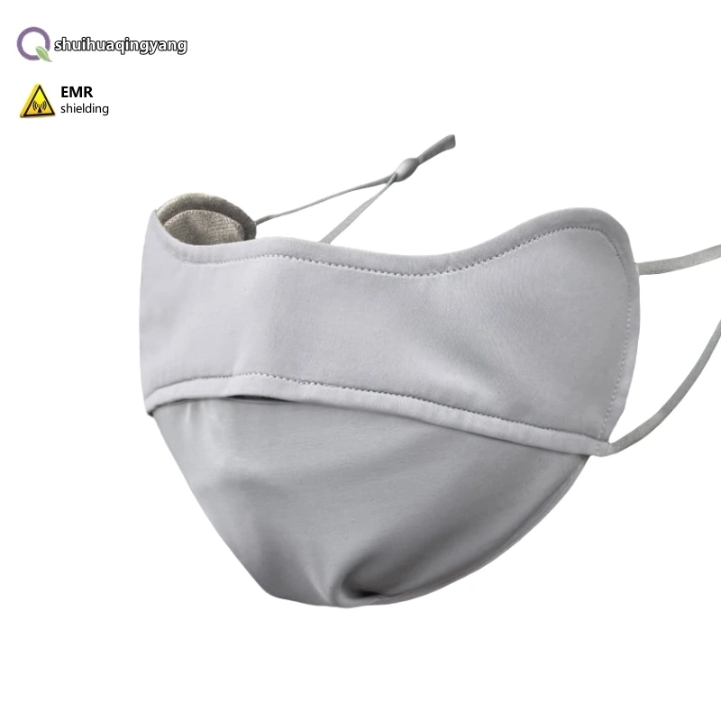 Genuine electromagnetic radiation protective silver fiber mask Mobile phones, Office equipment EMF shielding anti-sunburn mask