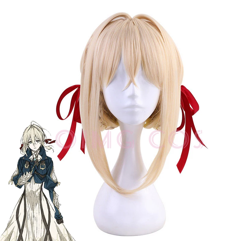 Violet Evergarden Cosplay Wig Anime Halloween Costumes for Women Game