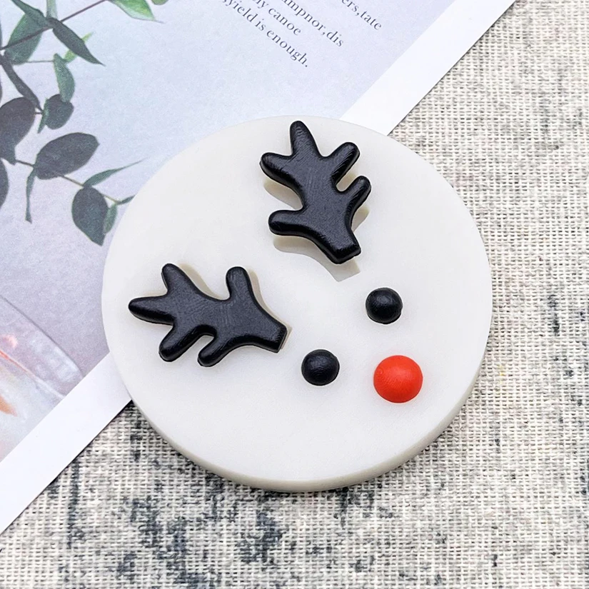 Christmas Reindeer Antler Silicone Sugarcraft Chocolate Cupcake Baking Mold Fondant Cake Decorating Tools