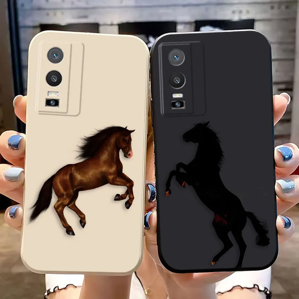 Handsome Horse Phone Case For VIVO Y02 Y02S Y15S Y16 Y17 Y19 Y20 Y21 Y22S Y28 Y35 Y36 Y50 Y51 Y72 Y76 Y81 Y85 Y91 Y93 Y100 5G